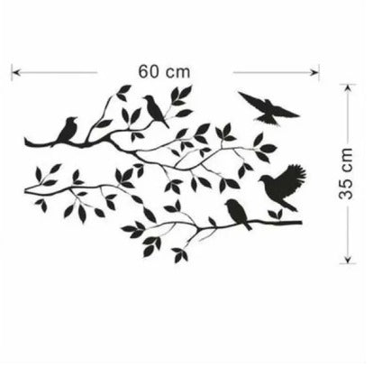 New Bird Wall Stickers Tree Leaf Decorative Vinyl For Children’s Home Decor Living Room Stickers